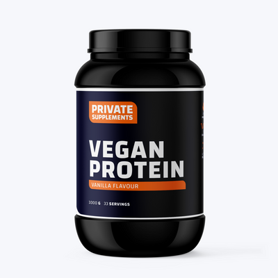 vegan protein plantaardige eiwitshake poeder kopen in de smaak vanille en vanilla