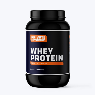 whey protein eiwitshake en eiwitpoeder vanille kopen private supplements